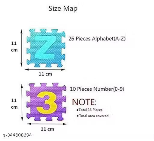 The Discovery Floor™: 36-Piece Alphabet & Number Sensory Play Mat