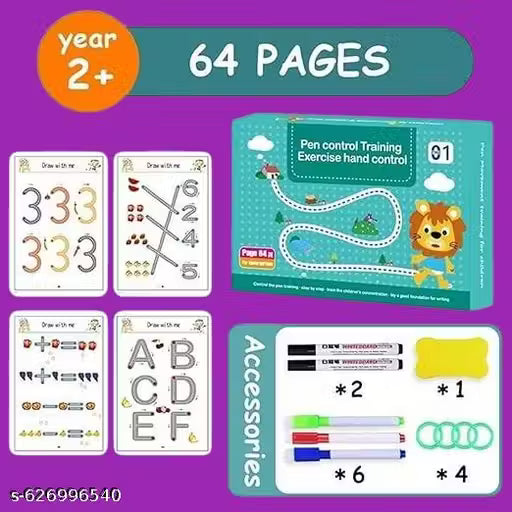 The Infinite Trace™ Reusable Pen-Control Workbook (Stage 1)