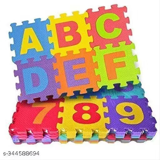 The Discovery Floor™: 36-Piece Alphabet & Number Sensory Play Mat